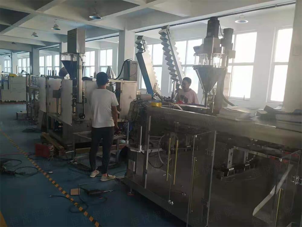 水平給袋式的辣椒粉包裝機(jī) 水平給袋式的辣椒粉包裝機(jī)