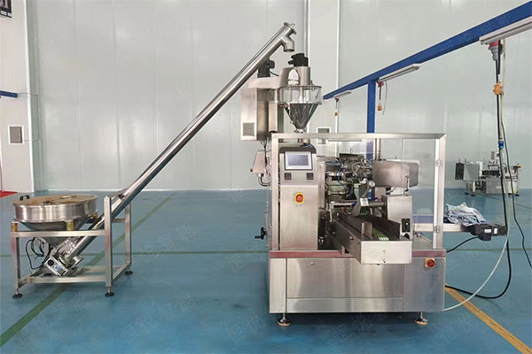 全自動(dòng)給袋式粉劑包裝機(jī)，預(yù)制袋精美包裝
